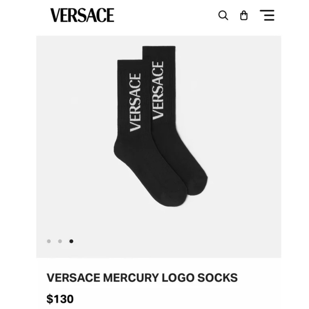 *NWT* VERSACE socks - Picture 3 of 3